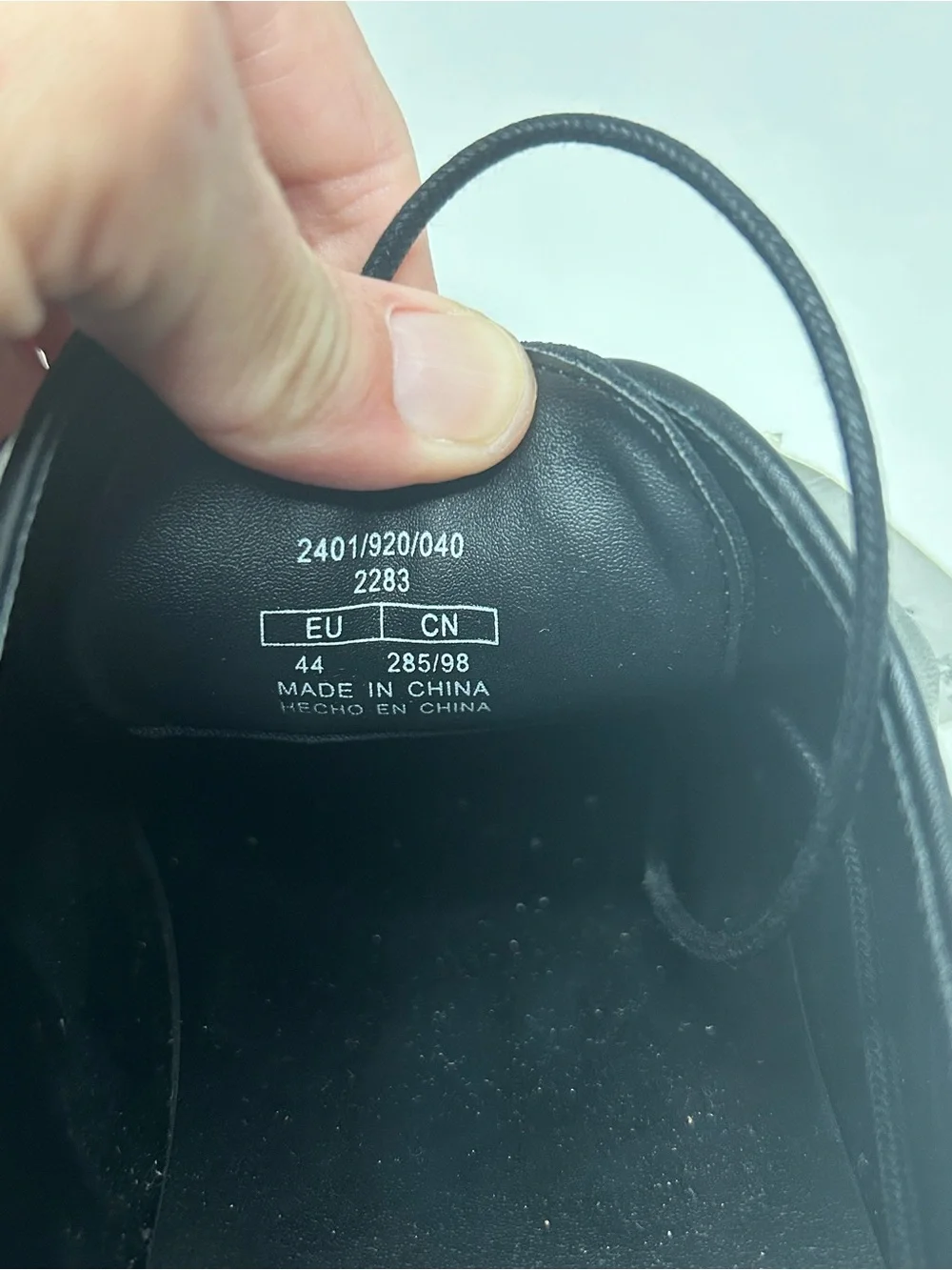 Zara Men’s Black Pointed Toe Derby Dress Shoe Size 11 (44) NWT